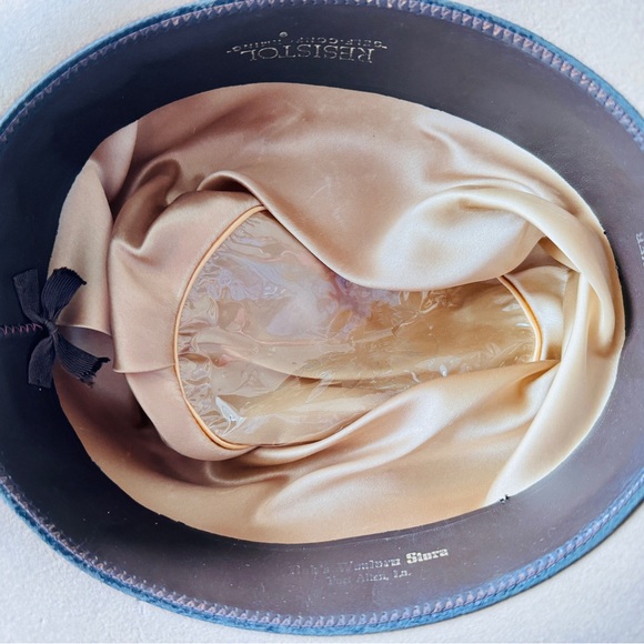 RESISTOL Vintage 70s Cowboy Hat 7 1/4 with some wear XXX BEAVER - Picture 10 of 12